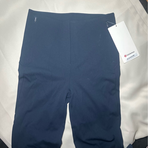 lululemon Women's Deep Blue Navy Work Pants *Tall Size 4 Brand New - Picture 5 of 9